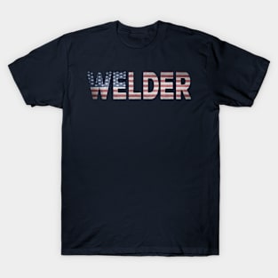 American Flag Welder T-Shirt